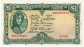 Ireland, Republic Of 1 Pound, Prefix 58A, 18.6.1949